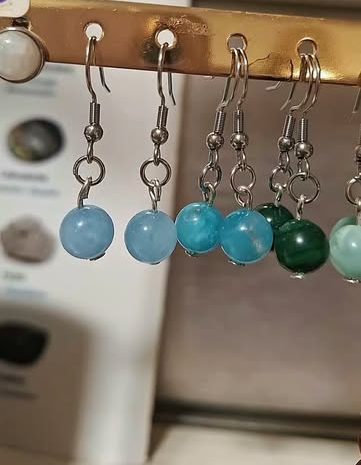 Boucles d’oreilles en pierres naturelles