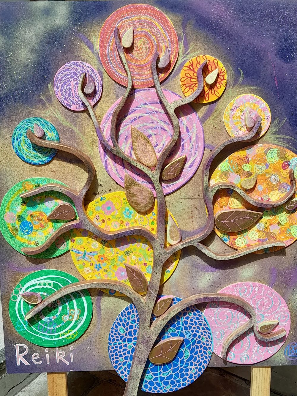 Tableau d’arbre de vie aux couleurs vives